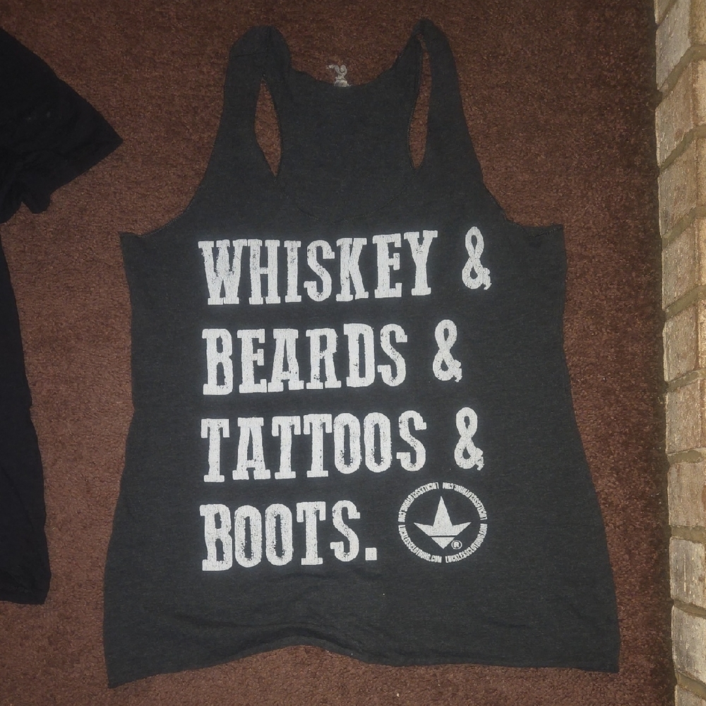 Graphic Tank Top with Bold Text
